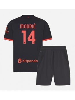 AC Milan Luka Modric #14 Ausweichtrikot für Kinder 2026-27 Kurzarm (+ Kurze Hosen)